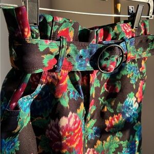 Zara Floral High Waist Shorts - Multicolor